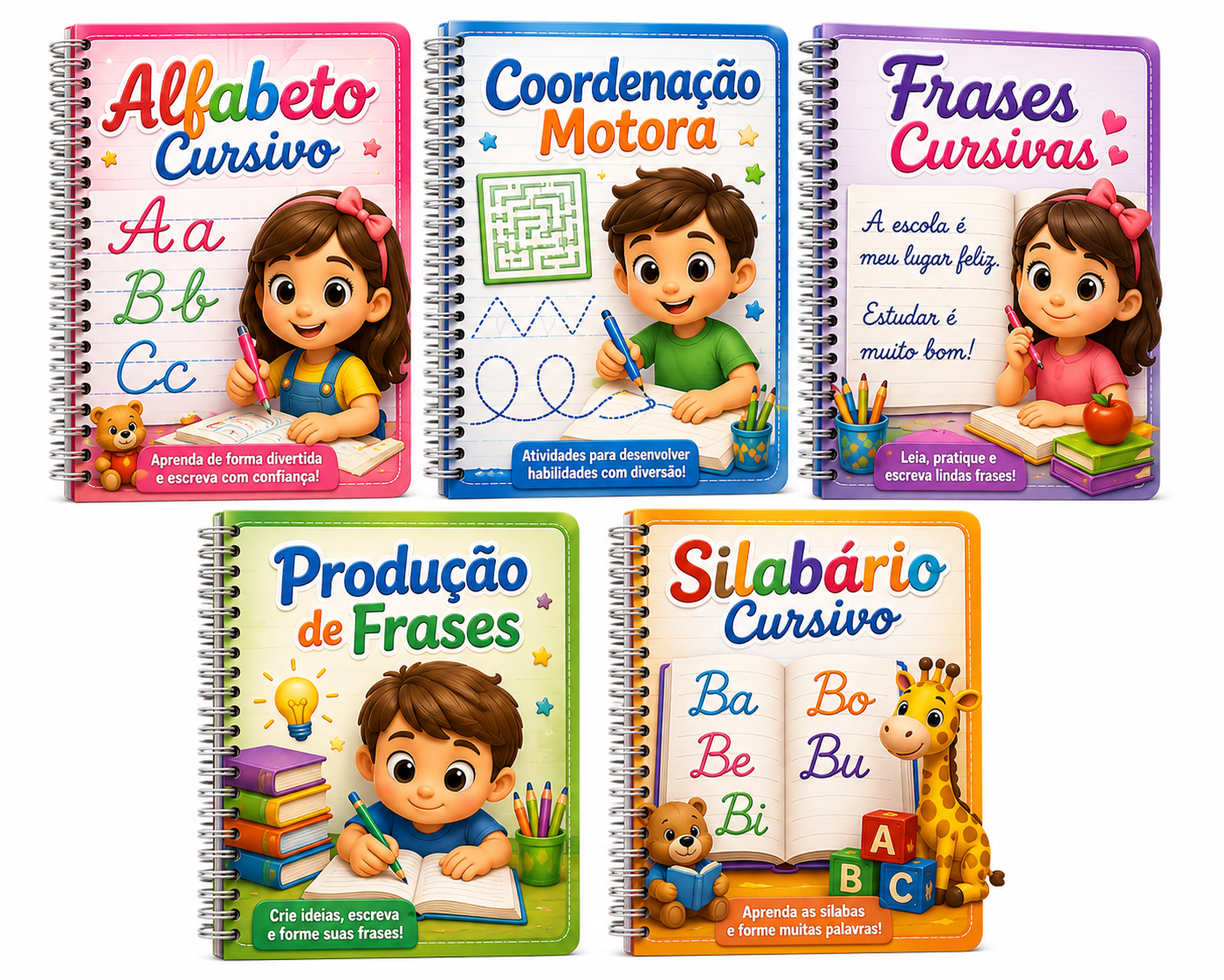 Mockup Kit de Caligrafia Cursiva